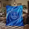 Flanelová deka s potiskem Everton FC Měkká teplá přehozová deka na pohovku postel pro domácí kancelář ložnici