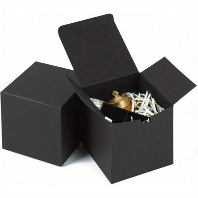 20 Pack White Cardboard Gift Boxes with Lids 4x4x4inch Square Boxes Small Gift Boxes Suitable for Party, Wedding