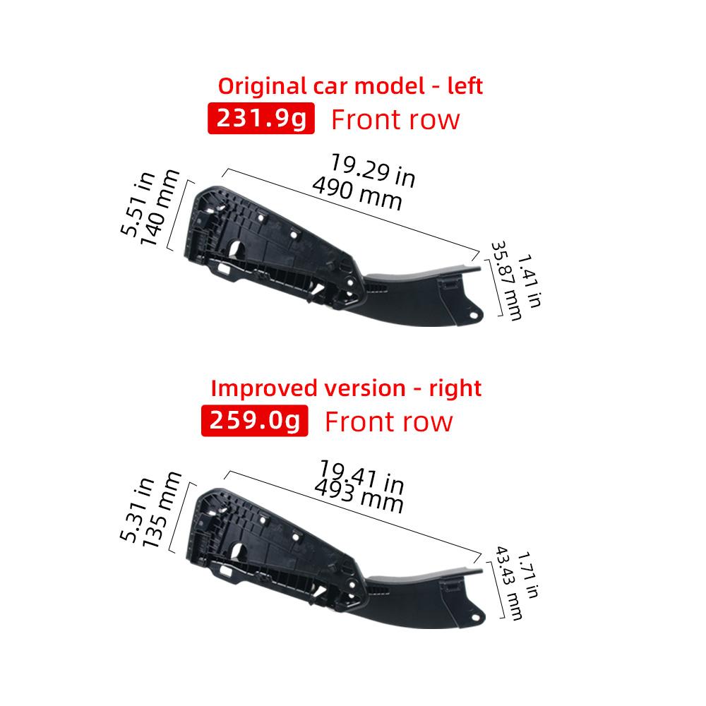 52105B360D1 Black Car Front Left Right Seat Side Support Frame Panel Bracket Cover Replacement For BMW 5 Series G68 2026-2026