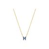 Pop H Series H Pendant Necklace Women Necklace Deep-Blue Gold H147992F-73