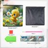 Little Yellow Chicken and Flower 5D Diamond Painting Storage Basket Full Round Drill Mosaic Diamond Embroidery Cross Stitch Kits Home Decor Home Decor
