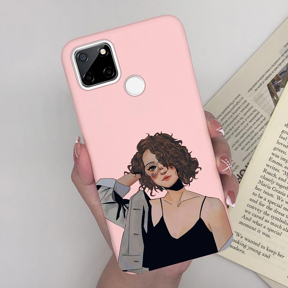 For OPPO Realme C25 C25S C25Y Case Cartoon Soft Silicone Matte Shockproof Phone Back Cover For Realme C 25 S Y Capa Funda Coque