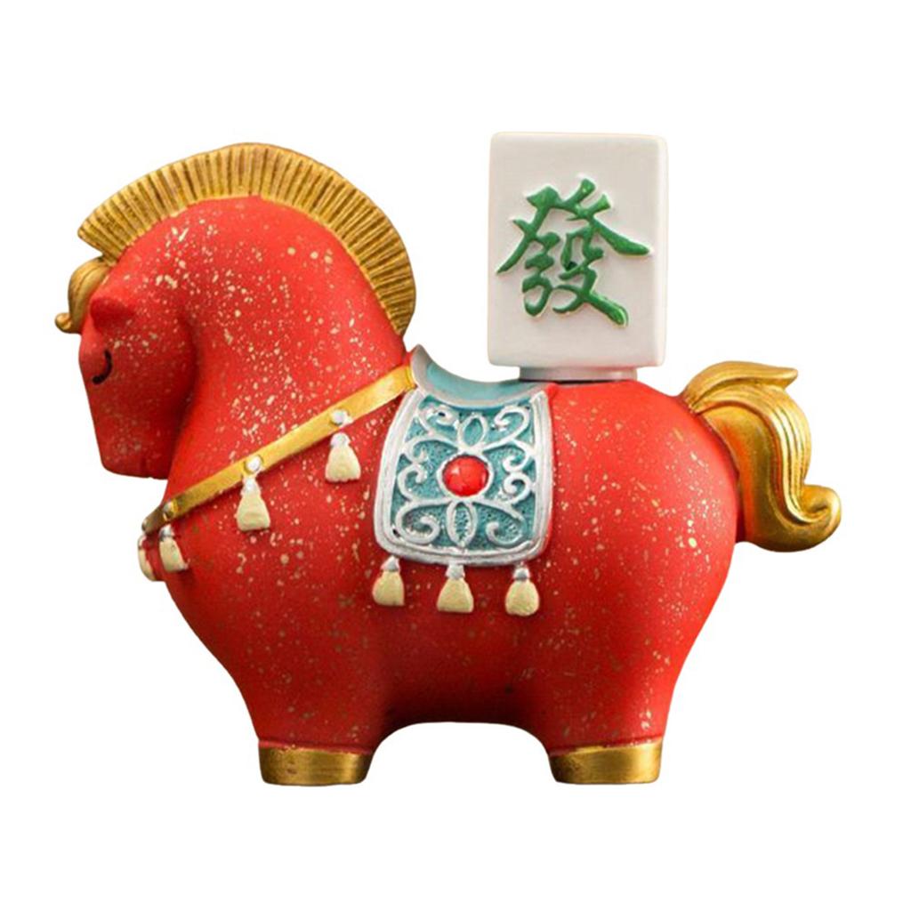 2026 Horse Figurine Feng-Shui Decor Novelty Collectible Exquisite Art Luck Tea Ceremony Table Ornament Symbolizes Success