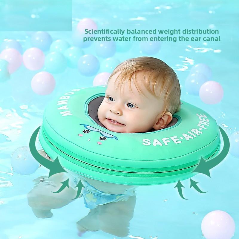 Cute Seal Fish Flamingo Pattern Children Non Inflatable Swimming Neck Ring For Infants