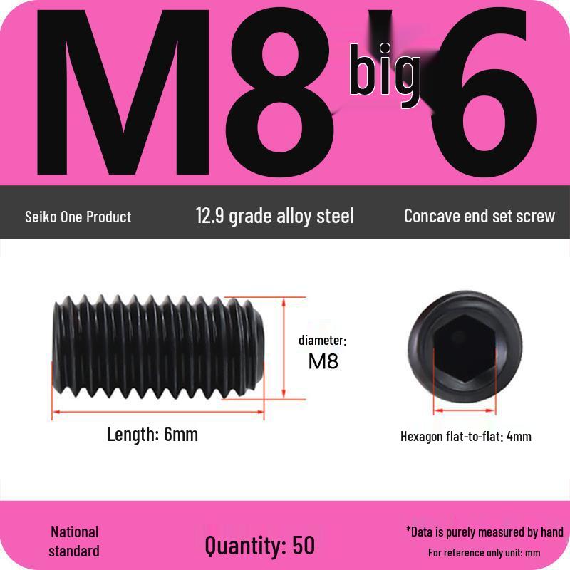 12.9 Grade Hex Socket Set Screw Grub Screw (M3-M12)