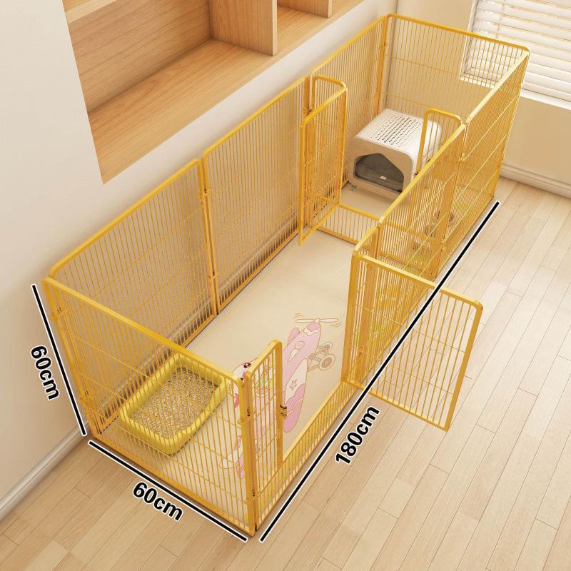 Indoor Dog Fence & Cage with Isolation Door for Medium & Large Dogs