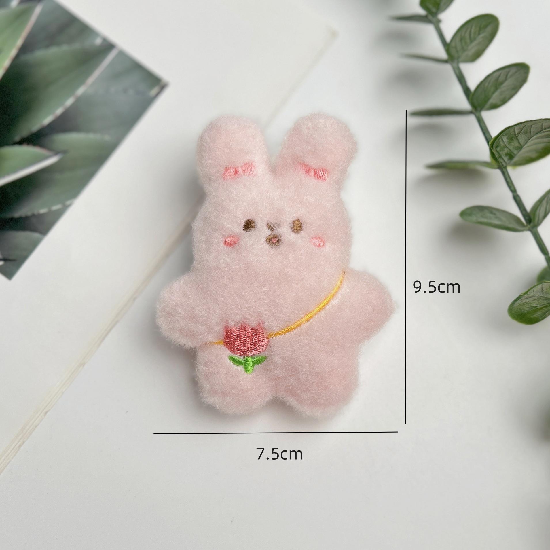 

Мультяшный плюшевый кулон: Брелоки-пищалки в виде медведя, кролика, пингвина, лягушки Back Opening