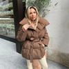 Winter Solid Thick Stand Collar Women Fashion Short Coats Elegant Puffer Jackets Female Ladies Streetwear