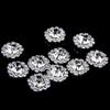 Rhinestone Button Diamond Shape Crystal Pearl Buttons Decorative Alloy Buttons for Bags and Garments
