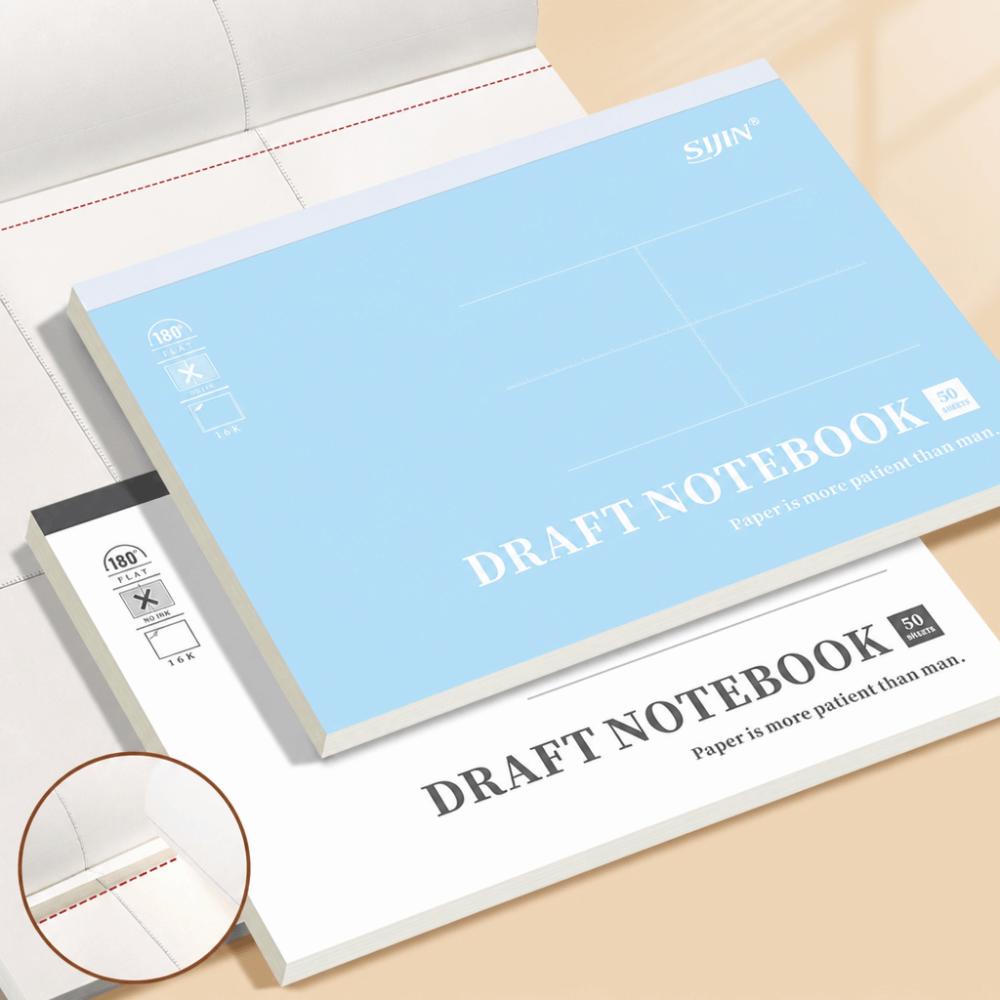 50 Sheets Flip-Up Draft Notebook 16K Note Paper Multi-purpose Draft Book Students