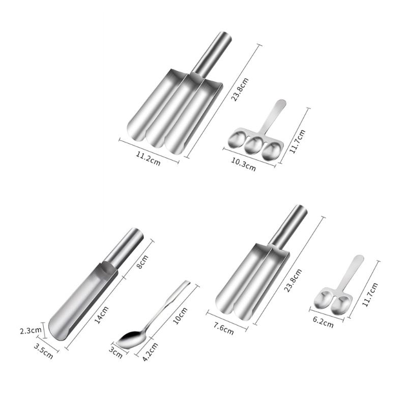 Meatballs Maker with Cutting   Spade Stainless Steel Meat Baller Spoon for Kitchen Bar Restaurant Hotel Dumplings Maker