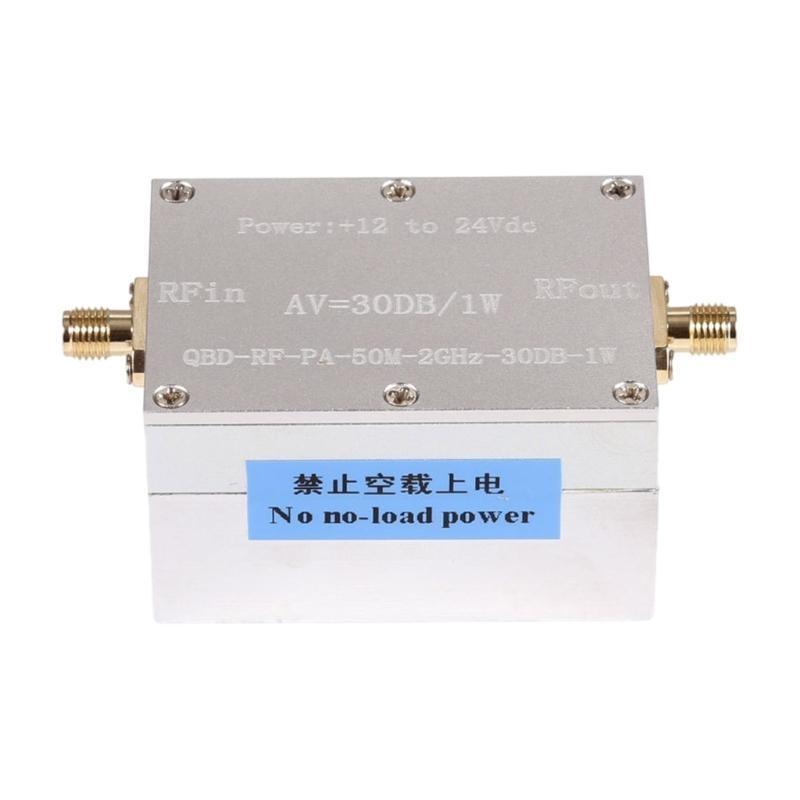 50M To 2GHz Small Signal Amplifier with 30dB Gains & Low Noise Radio Frequency Amplifier Simple Use for  Applications