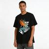 Vintage Klassisches Auto Print Lässiges T-Shirt Herren Retro Trendy Lockeres Oberteil Reines Baumwoll-T-Shirt