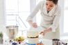 Drehplatte für Kuchen Drehteller für Torte Kuchen + Spachtelset