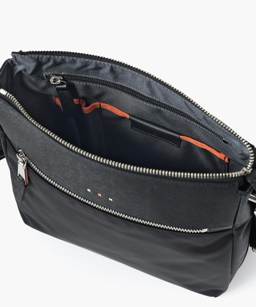 [ISIT] Ampulle Umhängetasche, Herren, B5, Hergestellt in Japan, Nein. 959102 (Schwarz)