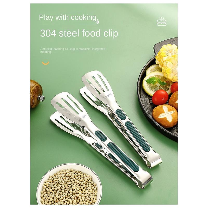 Practical-304 Stainless Steel Clips Food Clips Steak Pancake Special Clips Outdoor Barbecue Clips Barbecue Clips (as the picture,NONE)