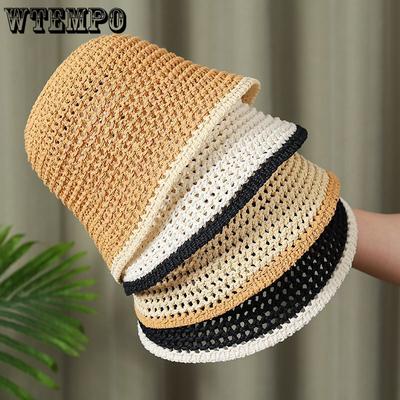 Women's Fisherman Hat Summer Hollow Out Mesh Sunshade and Sun Protection Hat Versatile Fisherman Hat