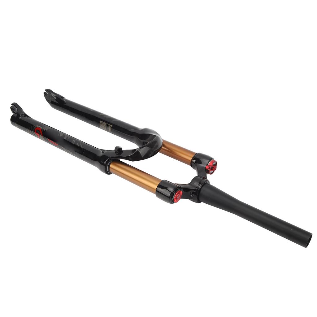 Garfo de Suspensão a Ar para Bicicleta 29pol Garfo Dianteiro para Mountain Bike Garfo Dianteiro com Amortecedor para Bicicleta Tubo Cônico Trava Manual