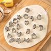 Stainless Steel Christmas Cookie Cutters, 20-Piece Mini Set for Baking and Vegetable Molds.