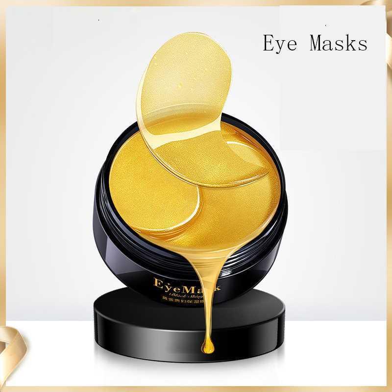 60pcs Gold Crystal Collagen Eye Mask Remove Dark Circles Gel Mask Eye Care Anti Wrinkle