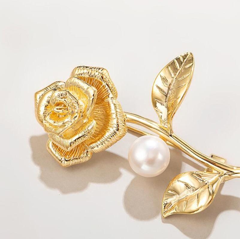 Romantic Rose Brooch, Exquisite and Fashionable Jewelry Shirt for Men and Women, Suit Backpack Accessories, Birthday Party Gift