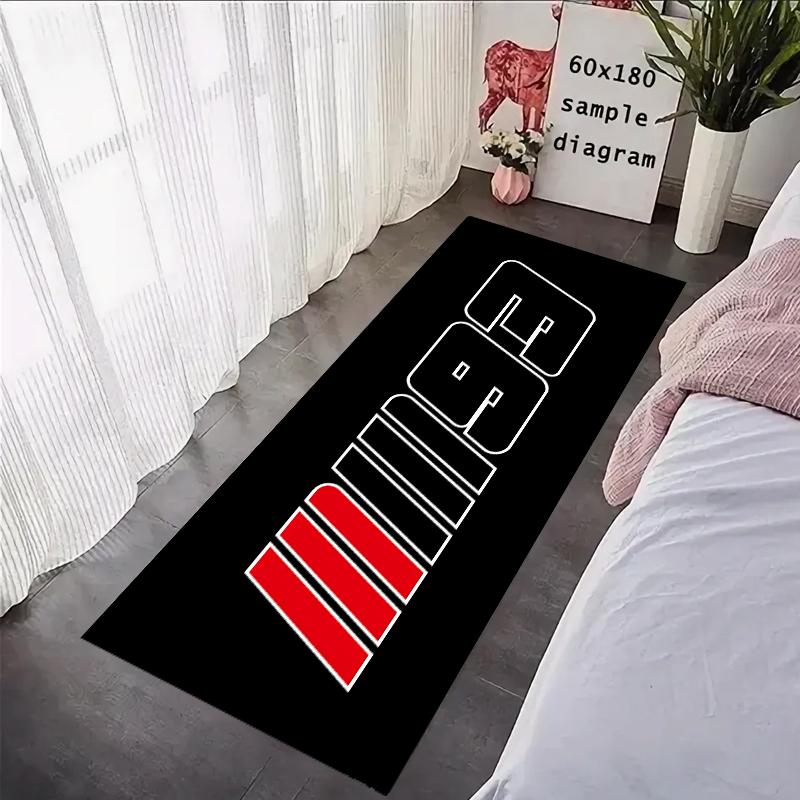 93 Tappeto M-Marquezs Poliestere Tappetino Parcheggio Tappeto Espositore Racing Cool Moto Display Tappetino Moto Camera da Letto Antiscivolo Decorazione Casa