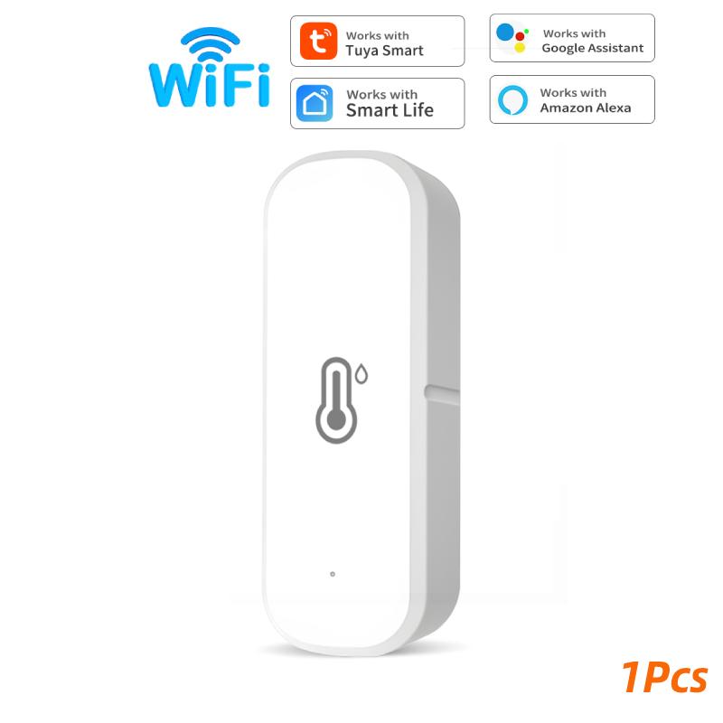 

Tuya Zigbee smart Temperature Humidity Sensor Smart Home Security Protection Detector Smart Life APP Check For Alexa Google Home WiFi-1Pcs