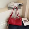 Fashion Solid PU Zipper Shoulder and Crossbody Bags 2026 Light Luxury Simple Versatile Personality Popularity Women's Handbags