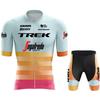 Maglia da Ciclismo a Manica Corta Traspirante ad Asciugatura Rapida per Uomo Donna, Abbigliamento per Bici da Strada e Mountain Bike con Salopette