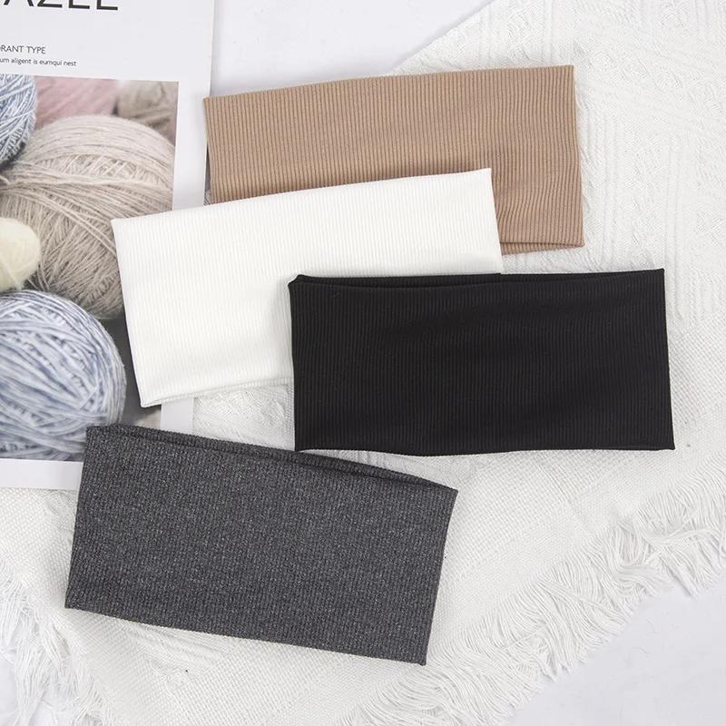 ელასტიური ერთიანი ფერის თმის ზოლები ქალისა და მამაკაცის თმის ზოლი სირბილი ფიტნესი სპორტული იოგა თავსაბურავები გოგონების თავსაბურავი აქსესუარები