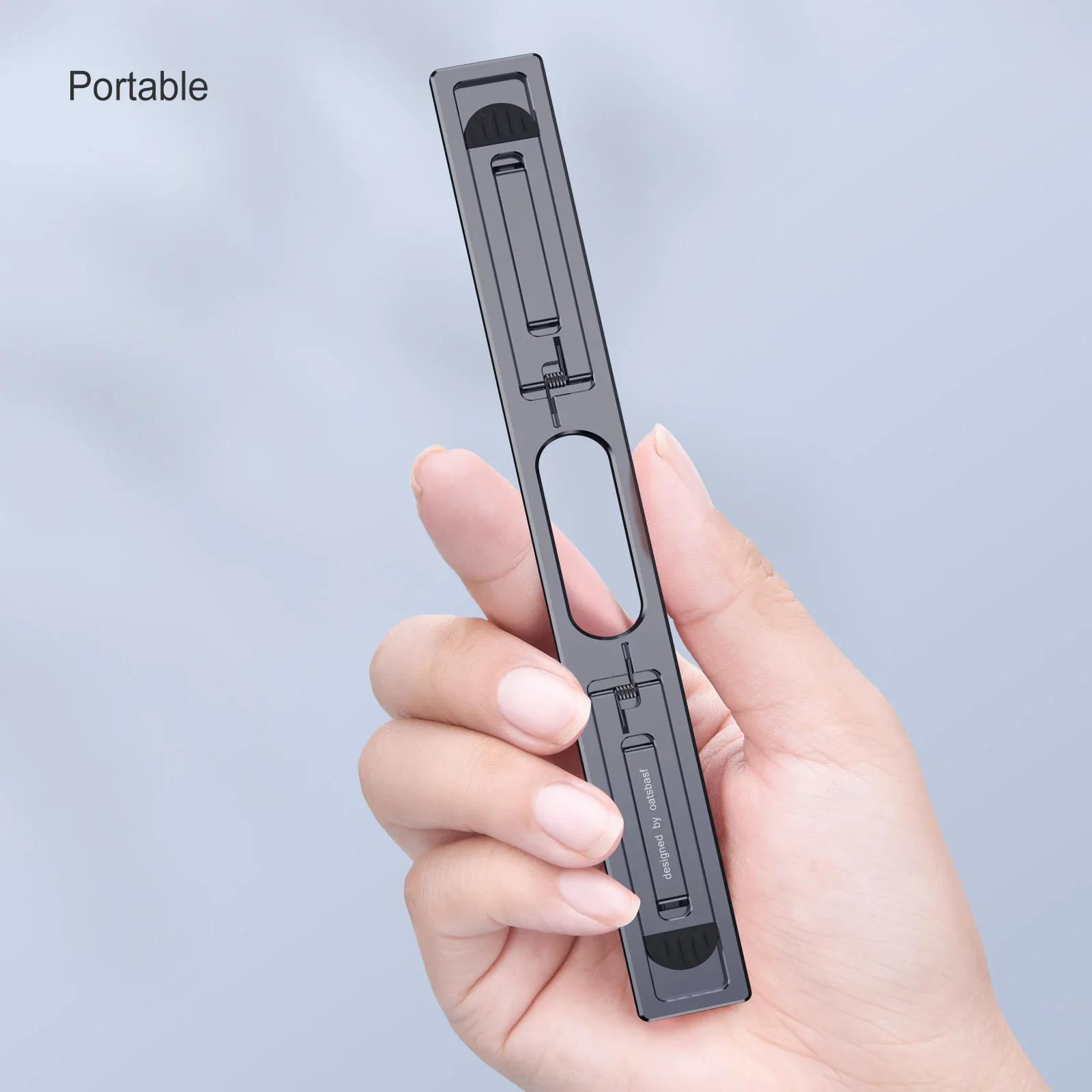 Oatsbasf Portable Laptop Stand for MacBook Adjustable Laptop Riser Invisible Foldable Notebook Computer Cooling Support Bracket