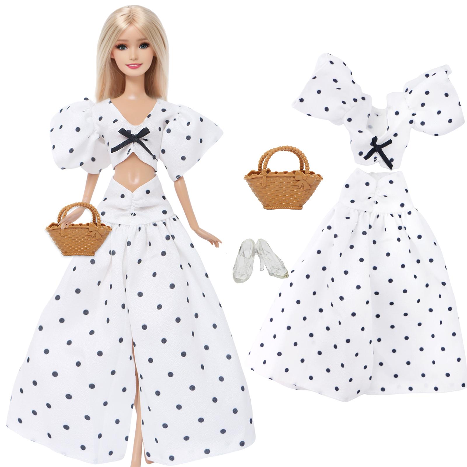 

BJDBUS Одежда для куклы 11,5 дюймов Ba Кукла bie Праздничное платье Вечернее платье Повседневная рубашка Брюки Спортивный костюм Обувь Сумка Аксессуары Детский подарок