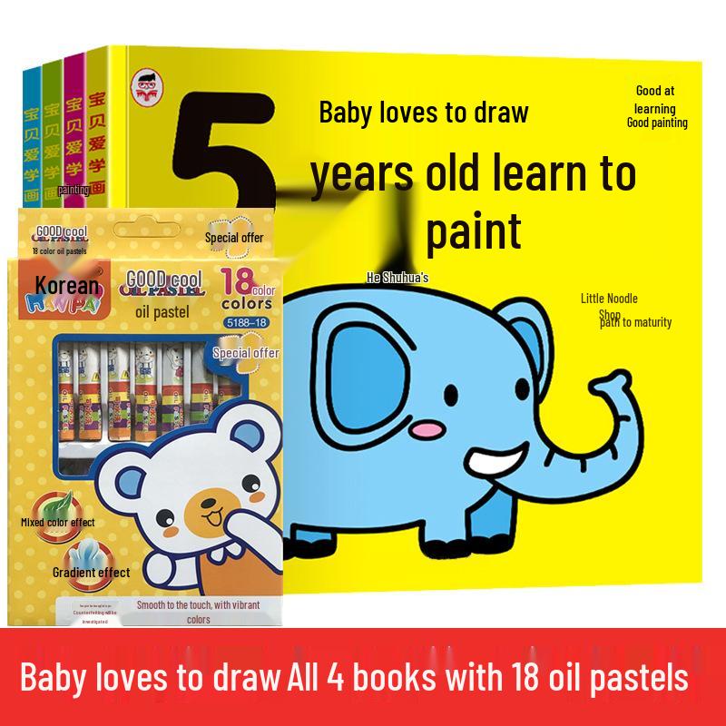 Kids' Coloring and Drawing Book Set: Doodle & Paint for Kindergarten