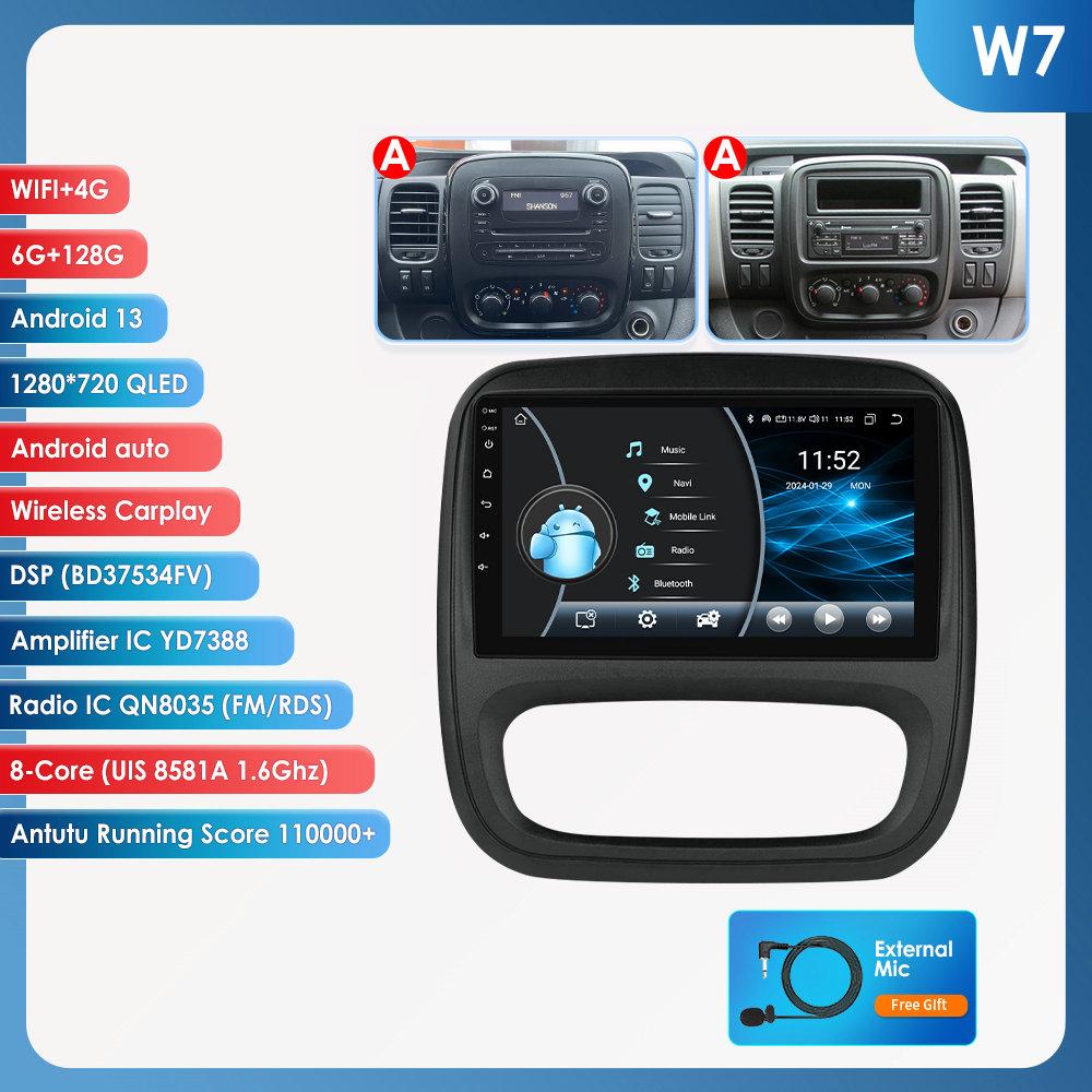 Hizpo 4G AI Hlasové Android Auto Rádio Pro Renault Trafic 3 2014-2021 Pro Opel Vivaro B 2014-2018 Carplay Auto Multimédia Inteligentní Obrazovka GPS 2din