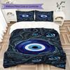 Evil Eye Pattern Bedding uilt Set uilt Cover Pillowcase Home Decoration Birthday Gift (1 * duvet cover + 2 * pillowcase  without core)165