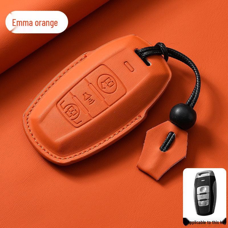 Universal Genuine Leather Key Cover for Great Wall Haval H6, H2M6, Big Dog, Menglong F7