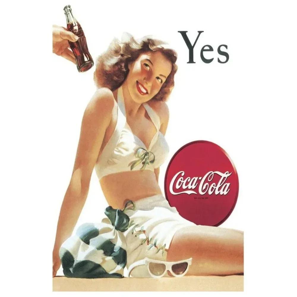 Vintage Plåtskyltar Väggaffischer Plakett Sexiga Kvinnor Järnmålning Dekoration för Mank Cave Café Garage Klubb Bar