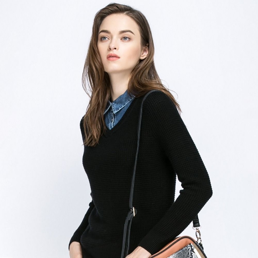 Cotton Denim Fake Collar Lapel Buttons Detachable Collar Versatile Women Fake Collar  Women