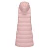 Women’s Coats Hooded Sleeves Long Style Solid Color Vest Quilted Jacket Autumn Winter Thick Warm Outer Wear