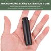 HEALLILY 1 Set Microphone Stand Extension Tube 3/8 Female to 5/8 Male Microphone Extension Pipe Adapter Stand Arm Stand (Black)