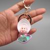 Oyster Shell Baby Car Keychain With Cartoon Animal Design For Kids Gifts