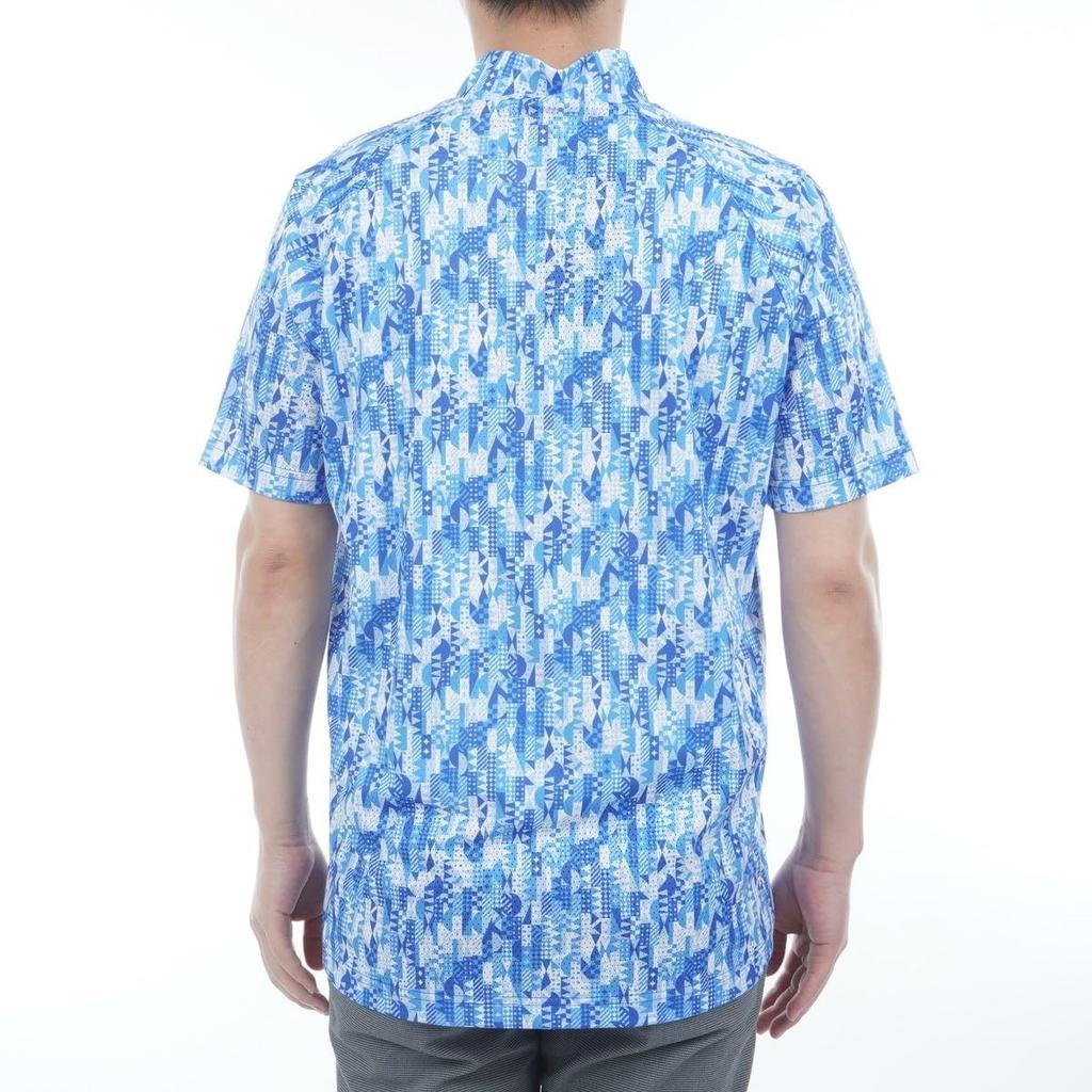 Bridgestone Golf Retro Short Sleeve Mock Neck Shirt 3GE05A Men's BL