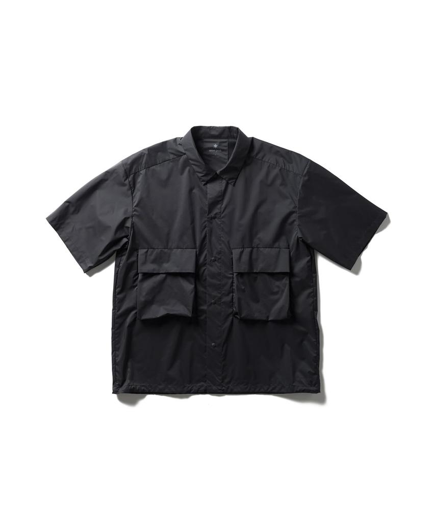 Snow Peak Double Weave Shirt Tops Shirt Short Sleeve BLACK XL U.L. SH-26SU005 Men's Women's