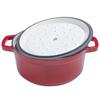 Cocotte - xsus - gourmet tools - fonte vitrifiée - 22cm - rouge