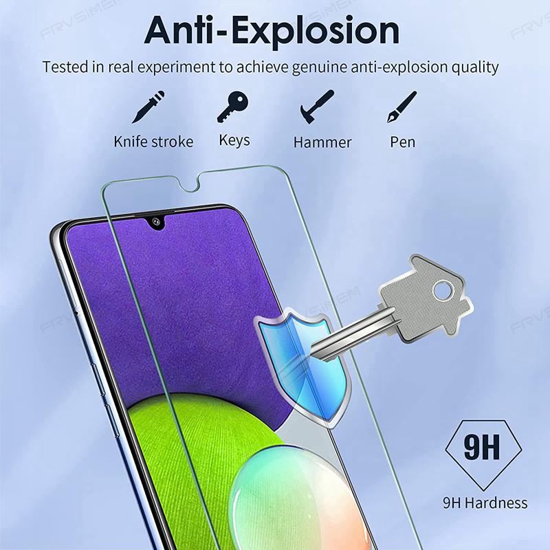 9D celé tvrzené sklo pro Samsung Galaxy A03 A13 A33 A53 A73 M23 M33 M53 Ochranná fólie na displej A02 A12 A22 A32 A52 A72 Čirá fólie