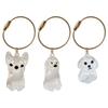 Dog Furs Storage Keychain,Pet Hair Keepsakes Keyring Clear Dog Hair Storage Box Pendant Charm Memorial Collection Keychain