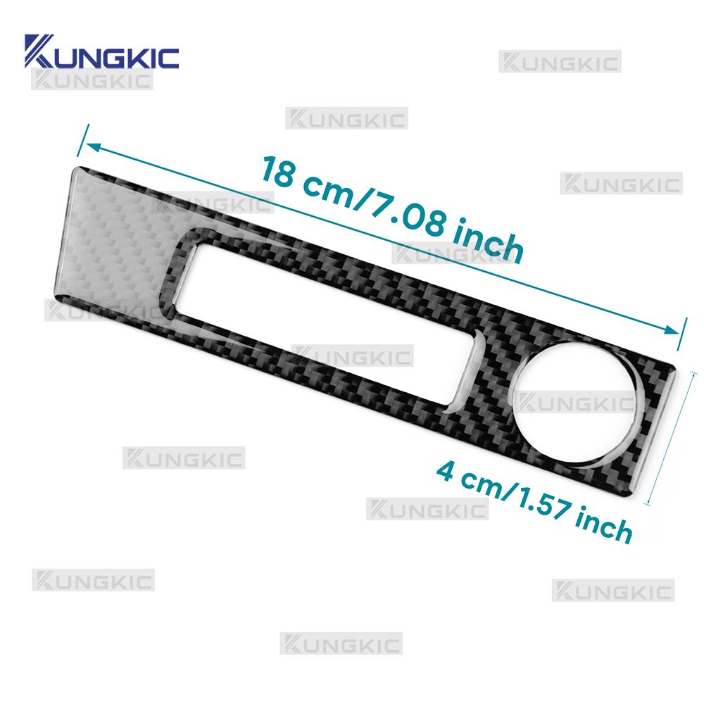 For SEAT Ateca 5F 2016-2025 For Cupra Ateca 5F 2018-2025 Real Soft Carbon Fiber Sticker LHD RHD Car USB Charging Port Frame Trim