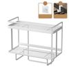 1Pc Bathroom Accessories Shelf Above The Toilet Tank Wrought Iron Toilet Punch-free Multi-functional Storage Rack
