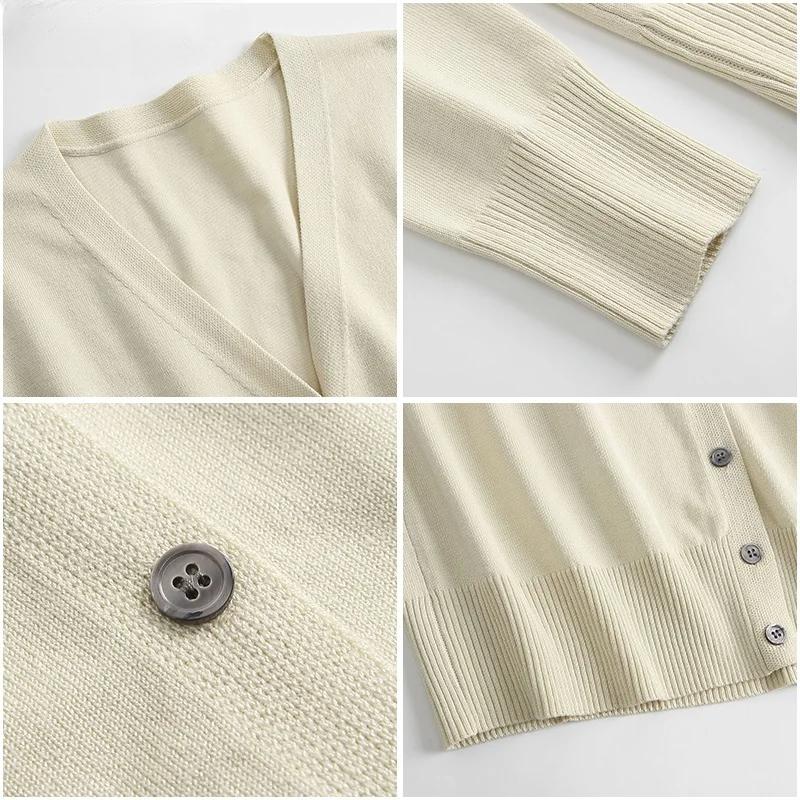 Knitted Oversize Cardigan Women Autumn 2025 Sweaters Female Tops Women's Cardigans White Cardigan For Women Knitted Jacket