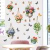Fresh Pendant Pottery Butterfly Living Room Bedroom Home Wall Background Beautification Decorative Wall Stickers